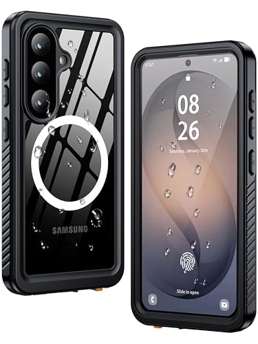 ANTSHARE for Samsung Galaxy S26 Case IP68 Waterproof, Black/Clear - color: Black/Clear, size: S26