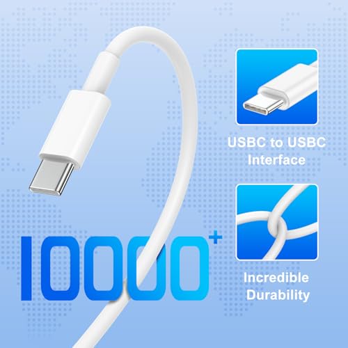 10FT USBC Charging Cord for iPhone 17 16 15 Pro Max Plus, 60W Charger Cable
