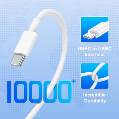 10FT USBC Charging Cord for iPhone 17 16 15 Pro Max Plus, 60W Charger Cable