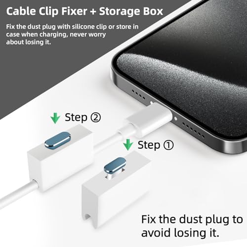 USB C Dust Plugs 5 Pack Anti Dust Charging Port Cover for iPhone 18 Pro Max - color: Grey