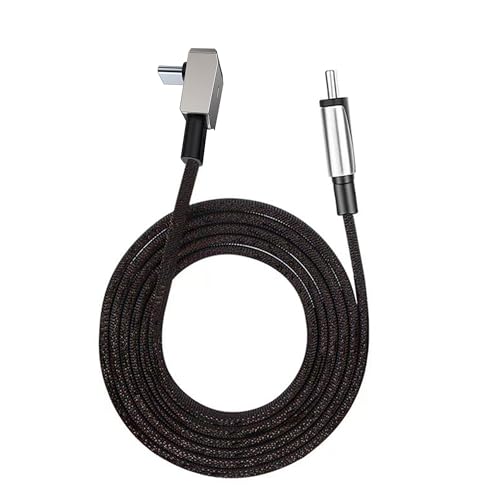 90 Degree USB-C to USB-C Cable, QC 3.0 60W Fast Charger for Tesla Model Y/3/X/S Car Charging, Compatible with iPhone 15/15 Plus/15 Pro Max, Samsung Galaxy, LG, OnePlus (2025 Upgrade)