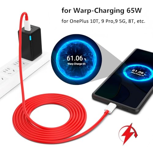 USB-C to USB-C Cable for OnePlus 10T, Type C Cable 6.6 ft, 2-Packs