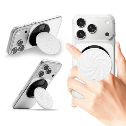 ORNARTO Vortuxe for MagSafe Phone Grip with Kickstand, White - color: White
