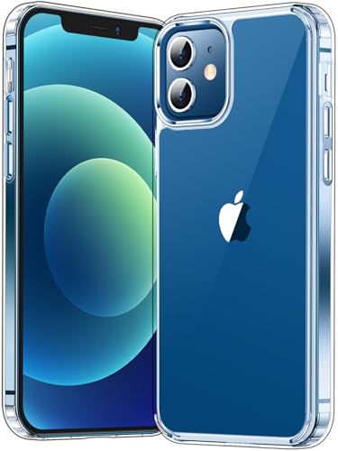 for iPhone 12 Case & iPhone 12 Pro Case, [Not Yellowing] [Ultra Slim] Lightweight Thin Shockproof Phone Case,Clear
