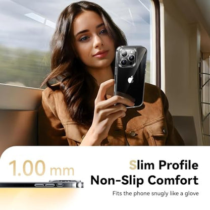 5 in 1 Clear Case for iPhone 16 6.1-Inch, with 2 Pack Full Coverage Tempered Glass Screen Protectors and Camera Lens Protectors, Non-Yellowing Shockproof Bumper Phone Cover - size: iPhone 16