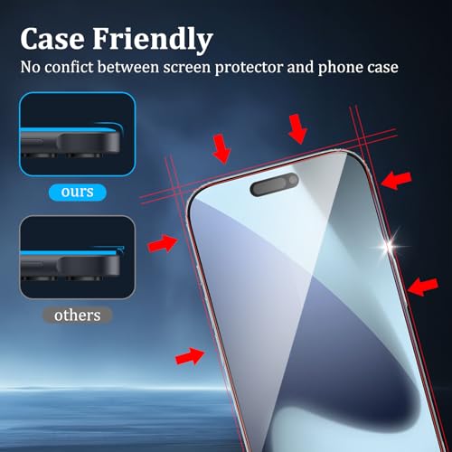 3 Pack Privacy Screen Protector for iPhone 17 Pro Max - size: 17 Pro Max 3PCS