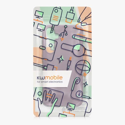 kwmobile Case Compatible with Samsung Galaxy A55 5G Case - Soft Slim Protective TPU Silicone Cover - Pale Iris - color: Pale Iris, size: Galaxy A55 5G