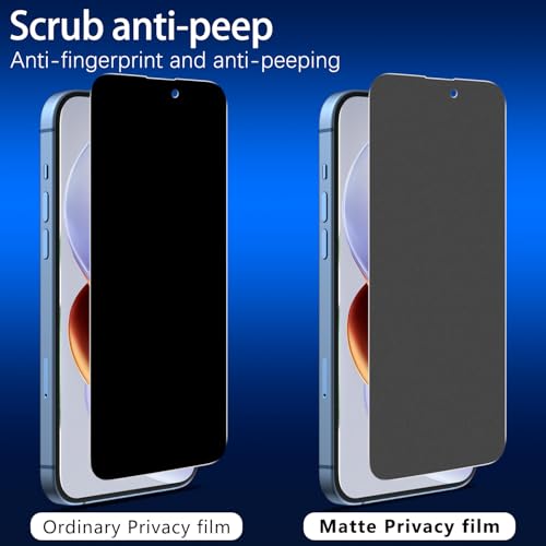 MAYtobe 2PCS Matte Privacy Screen Protector for iPhone 15 Pro Max, 15 Plus - size: iPhone 15 Pro Max, 15 Plus