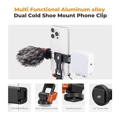 K&F CONCEPT Metal Phone Tripod Mount - style: Phone Tripod