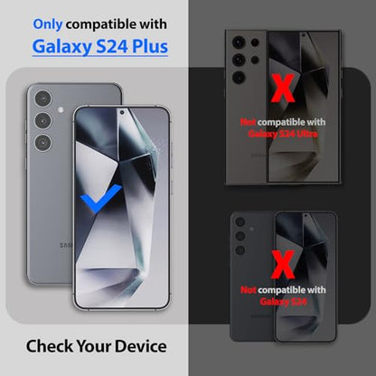 DOME GLASS Whitestone [Authentic full coverage] Tempered glass screen protector for Galaxy S24 Plus with UV lamp [2pack] - size: S24 Plus