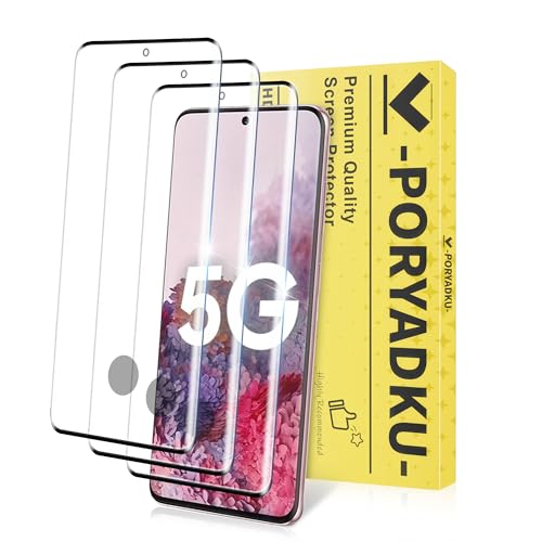 3 Pack for Samsung Galaxy S20 Screen Protector | Fingerprint Compatible, 9H Tempered Glass Full Coverage, Anti-Scratch, Case Friendly, HD Clear, Bubble-Free - size: 6.2 Inch-Galaxy S20