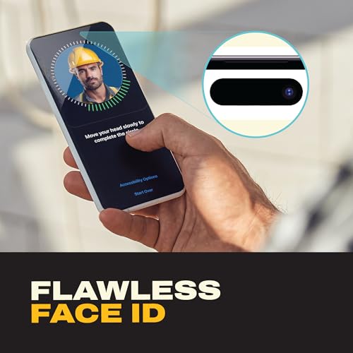 DEWALT Heavy Duty 2Pack Privacy Screen Protector Compatible with iPhone 17 Air Dynamic Island, Sensor Protection, AntiSpy Tempered Glass [9H Hardness] Case Friendly High Response, HD Quality - size: iPhone 17 AIR