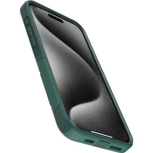 OtterBox iPhone 15 Pro MAX (Only) Commuter Series Case - GET Your Greens (Green), Slim & Tough, Pocket-Friendly, with Port Protection - color: Green