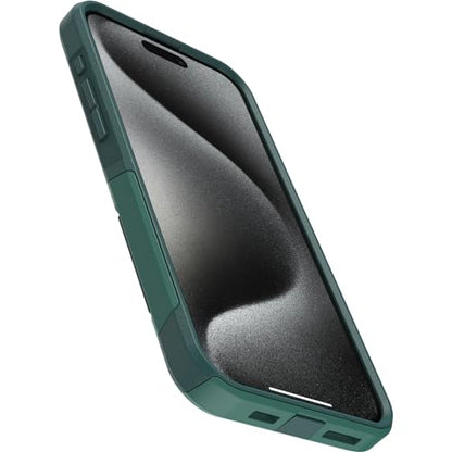 OtterBox iPhone 15 Pro MAX (Only) Commuter Series Case - GET Your Greens (Green), Slim & Tough, Pocket-Friendly, with Port Protection - color: Green