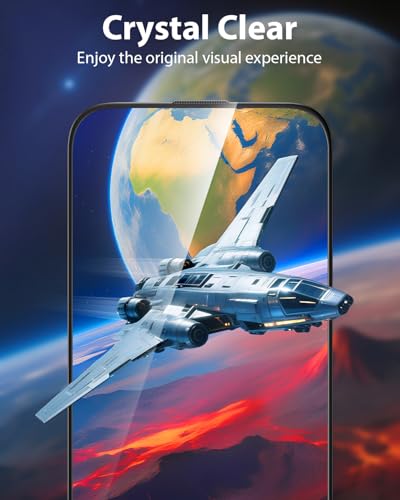 Mkeke for iPhone 16 Pro Screen Protector 3 Pack 9H+ Hardness | [Military-Grade Drop Protection] [Sensitive Touch] [Easy Installation] [HD Clear] Full Edge Coverage Tempered Glass - size: iPhone 16 Pro 6.3 Inch