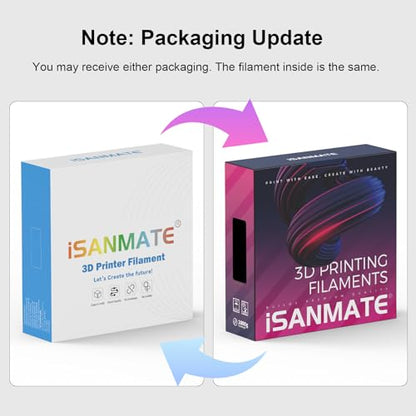 iSANMATE TPU 85A Filament 1.75mm, Black TPU Flexible Filament 85A, 1kg | iSANMATE Filament; Soft Flexible TPU HF; Compatable with Bambu Lab & most FDM 3D Printers; 1kg/2.2lbs; 50-80mm/s - color: Black, size: TPU-85A