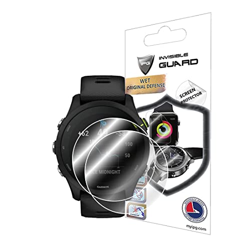 IPG for Garmin Forerunner 255 Hydrogel Screen Protector (2 Units) Invisible HD Clear Film Anti Scratch Guard-Smooth/Self-Healing/Bubble for Forerunner255 - size: Forerunner 255