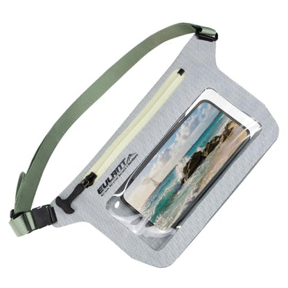 IPX8 Waterproof Phone Pouch,Reusable Fanny Pack Dry Bag | Fanny Pack Dry Bag with Screen Touch Sensitive for Beach Swimming,Boating,Kayaking,Rafting - color: Light Gray, size: 1 PC