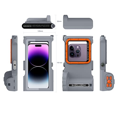 AICase Universal Diving Case Photography Shell for iPhone 15 Pro Max 14 Pro Max/13 Pro Max/12 Pro Max/11/XS/XR,15m Underwater Protective Case for Samsung S23 Ultra/S22 Ultra up to 6.9" - color: Universal Waterproof Case Photography