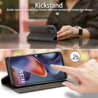 Moto G Power 2025/G Power 2026 Wallet Case with [RFID Blocking],Coffee | Card Holder, Kickstand, Magnetic, Soft Leather Flip Case Wallet for Moto G Power 2025/G Power 2026 - color: Coffee, size: Moto G Power 2025/2026 6.8"