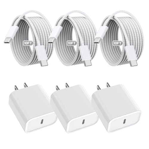 iPhone 17 16 15 Charger Fast Charging,3Pack 20W Fast Charging USB C Charger - color: Woven, size: 3Pack 10FT