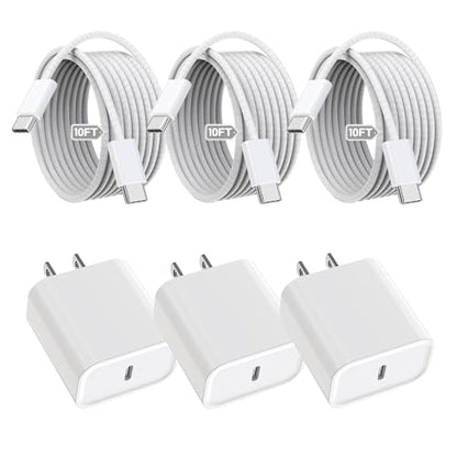 iPhone 17 16 15 Charger Fast Charging,3Pack 20W Fast Charging USB C Charger - color: Woven, size: 3Pack 10FT