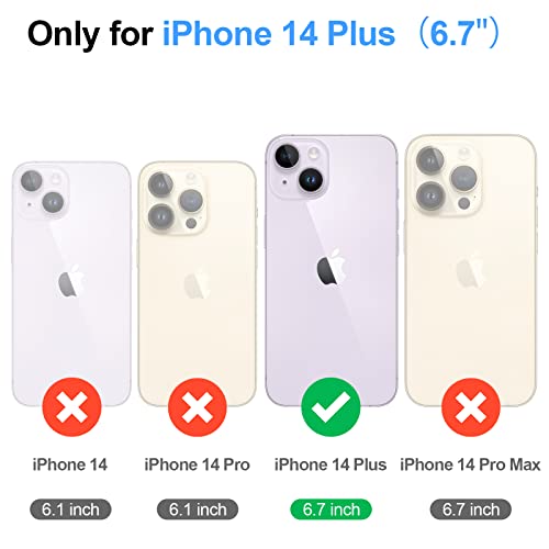 Antsturdy for iPhone 14 Plus Phone Wallet Case Women,Dark Blue | RFID Blocking,with Credit Card Holder Slots,PU Leather Purse,Zipper Pocket,Wrist Strap Kickstand,Flip Folio Cover for Men - color: A-Dark Blue