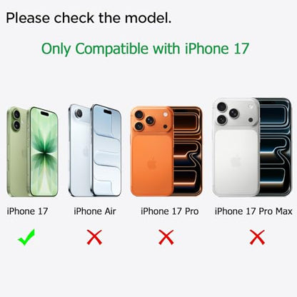 Battery Case for iPhone 17, Upgraded 10000mAh Pack Rechargeable Charger Case Support Carplay with Wireless Charging Compatible for iPhone 17 (6.3 inch) External Battery Charging Cover (Black) - size: iPhone 17-Black