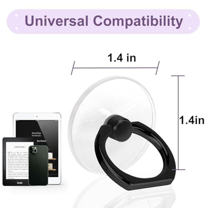 4 Pack Jsoerpay Cell Phone Ring Holder, 2 Silver+2 Black - color: Silver 2+Black 2