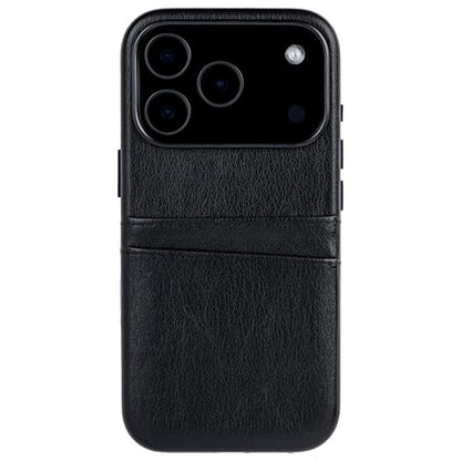 Dockem Card Case for iPhone 17 Pro with Magnetic Mounting Plate, Camera Control Button, Wallet with 2 Holder Slots: M2 Exec Premium Synthetic Leather (Black) - color: Black, size: 17 Pro