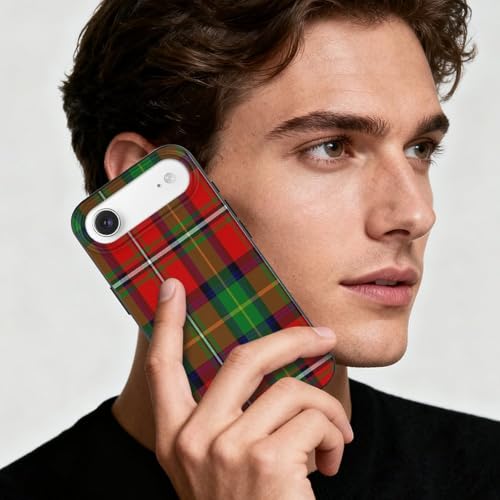 Clan Boyd TartanAnti-Yellowing Soft TPU Phone Case for iPhone 17, Shockproof and Scratch-Resistant Case - color: black-style-211
