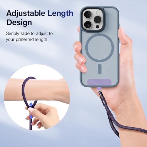 Dadanism Phone Wrist Strap, Universal Adjustable Hand Wrist Strap Lanyard - color: Purple, style: Short