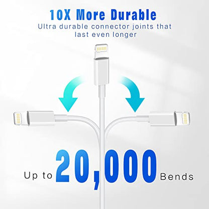 OCEEK iPhone Charger (5Pack 6FT) MFi Certified Lightning Cable - color: 5Pack 6FT