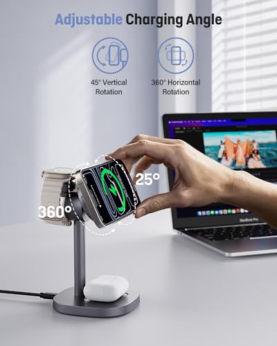 25W Qi2.2-Certified Wireless Charging Stand TEC Cooling High-Grade Alloy