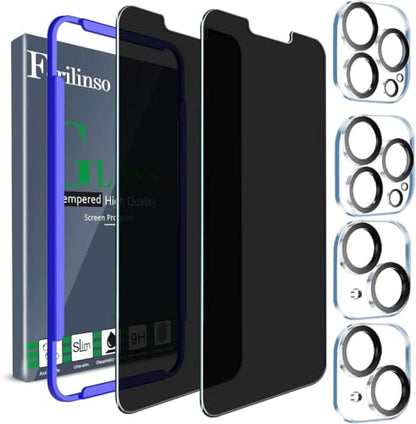 Ferilinso 3 Pack Privacy Screen Protector for iPhone 14 Plus/13 Pro Max - size: iPhone 14 Plus/13 Pro Max 6.7 INCH