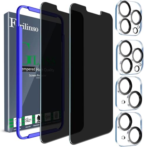 Ferilinso 3 Pack Privacy Screen Protector for iPhone 14 Plus/13 Pro Max - size: iPhone 14 Plus/13 Pro Max 6.7 INCH