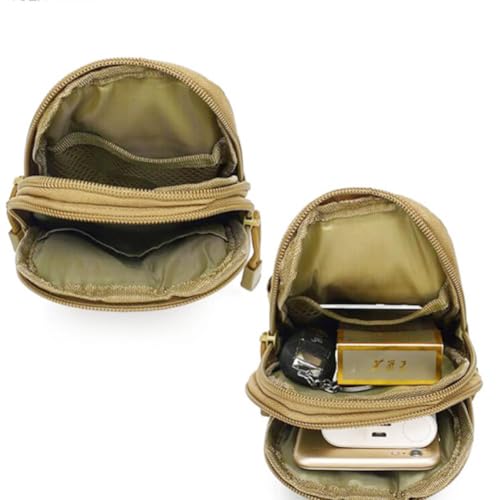 Belt Pouch, Tactical Molle Phone Pouch EDC Utility Pouches Waist Bag Packs, Small Cell Phone Holster Gear Tool Gadget Pocket for Men Running - color: Strap Green