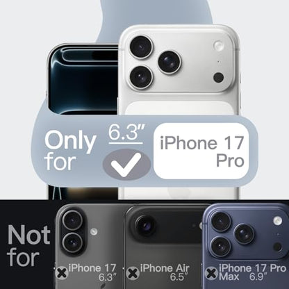 JETech Silicone Case for iPhone 17 Pro, Grey - color: Grey, size: iPhone 17 Pro