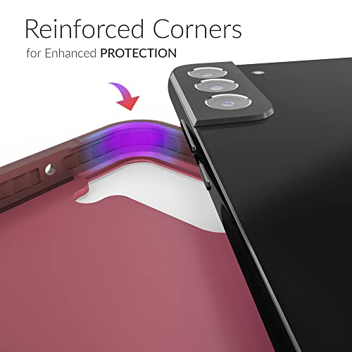 Crave for Galaxy S22 Plus Case, Shockproof Protection Dual Layer Case for Samsung Galaxy S22 Plus (6.6 inch) - Berry - color: Berry