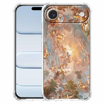 Case for iPhone Air with Renaissance Art Design,Cute Angel God Greek Mythology Painting,Clear Soft TPU Bumper Phone Cover,6.5"(Mythology,17Air) - color: Mythology, size: iPhone Air