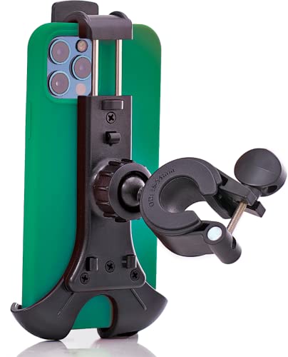 New 2026 Bicycle & Motorcycle Phone Mount - The Most Secure One-Handed Bike Phone Holder for iPhone, Samsung or Any Smartphone. Stress-Resistant and Highly Adjustable. +100 to Safeness & Comfort