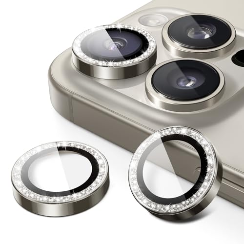 JETech Camera Lens Protector for iPhone 16 Pro/16 Pro Max, Natural Titanium - color: Natural Titanium