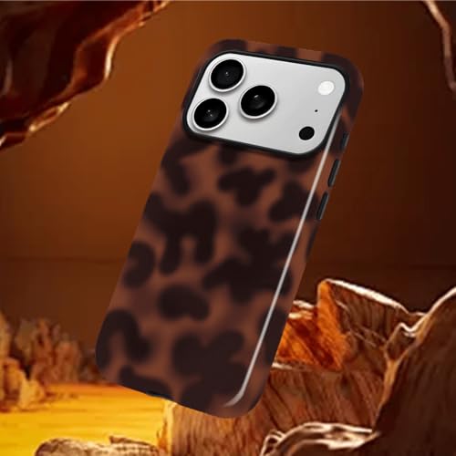for iPhone 17 Pro Case with Tortoise Leopard Print Trendy Animal Pattern Dual-Layer Shockproof Drop Protection Tough Phone Cover - size: iPhone 17 Pro
