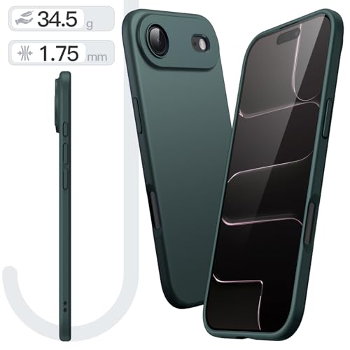 JETech Slim Case for iPhone Air, Midnight Green - color: Midnight Green