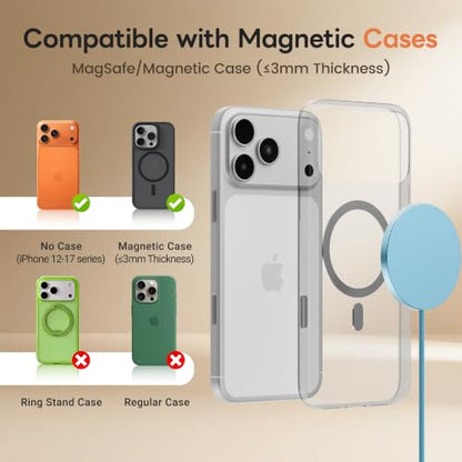 MagSafe 25W Magnetic Wireless Charger Fast Charging Pad for iPhone - color: Blue