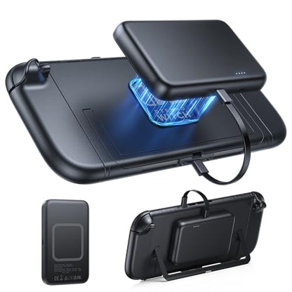 YUANHOT Magnetic Battery Pack for Nintendo Switch 2, 10000mAh Power Bank | 20W Fast Charger, Extended 3.5-9H Playtime, for Switch OLED Smartphone Portable Accessories, Ideal for Gaming and Travel