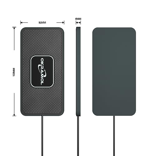 Wireless Charger for Car, Wireless Fast Charging Pad, Charging Station for Multiple Devices, Adapter for AirPods iPhone16/15/14/13/12 Pro/Android Samsung S20 S21 S22 S23 (1 Meter Cable)