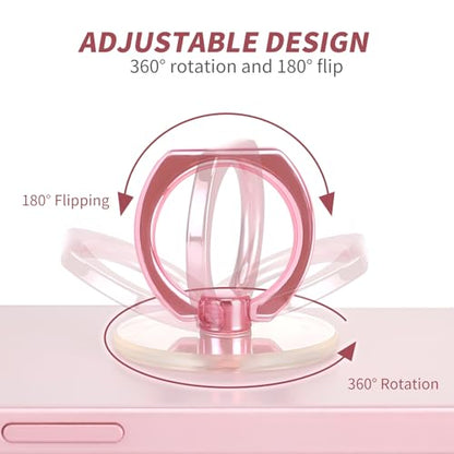 2 Pack Jsoerpay Pink Clear Phone Ring Holder - color: Pink 2