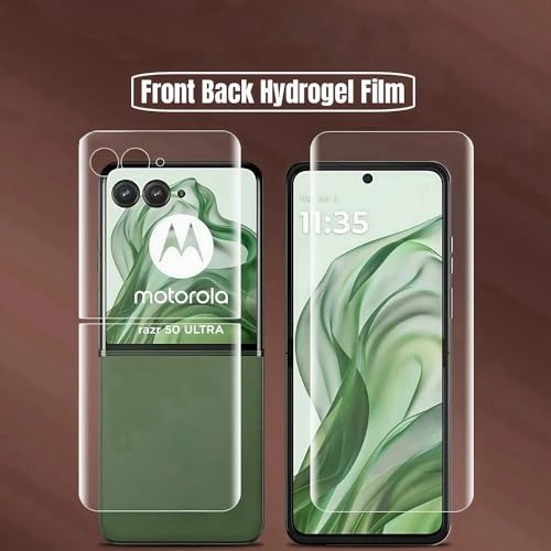 3pcs Dust-Proof Hydrogel film for Motorola Razr+ 2025 6.9" Soft TPU Screen Protector HD Clear Gel film Fingerprint-unlocked Ultra-thin Automatic Repair