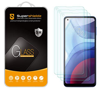 Supershieldz (3 Pack) Designed for Motorola Moto G Power (2021) Tempered Glass Screen Protector, Anti Scratch, Bubble Free